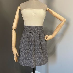 Ecote Aztec Print Strapless Dress